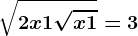 \sqrt2x+1+\sqrtx+1=3