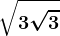 \sqrt3+\sqrt3