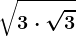 \sqrt3 \cdot \sqrt3