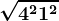 \sqrt4^2 + 1^2