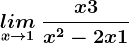 \underset x--> 1 lim\: \fracx+3x^2-2x+1
