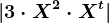 |3\cdot X^2\cdot X^t|