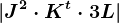 |J^2\cdot K^t\cdot 3L|