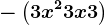 -\left ( 3x^2 + 3x +3\right )