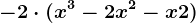 -2\cdot (x^3-2x^2-x+2)