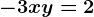 -3x+y=2