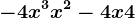 -4x^3 + x^2 -4x +4