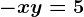 -x+y=5