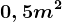 0,5 m^2