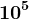 10^5