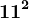 11^2