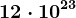12\cdot 10^23