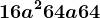 16a^2+64a+64