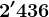 2'436