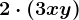 2\cdot (3xy)
