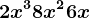 2x^3+8x^2+6x