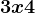 3 x 4