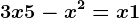3x+5-x^2=x+1