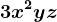 3x^2yz