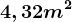 4,32 m^2
