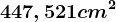 447,521 cm^2