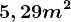 5,29 m^2