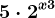 5\cdot 2^x+3