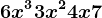 6x^3 + 3x^2 + 4x + 7