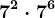7^2\cdot 7^6