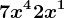 7x^4+2x^1
