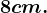 8 cm.