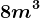 8 m^3
