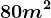 80 m^2