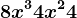 8x^3+4x^2+4