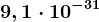 9,1 \cdot 10^-31