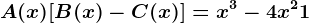 A(x)+[B(x)-C(x)]=x^3-4x^2+1