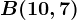 B(10,7)