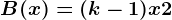 B(x)=(k-1)x+2