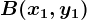 B(x1,y1)