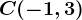 C(-1,3)