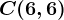C(6,6)
