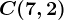 C(7,2)