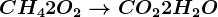 CH4+2O2 --> CO2+2H2O