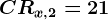 CRx,2=21