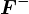 F^-