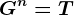 G^n=T