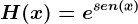 H(x)=e^sen(x)