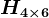 H4\times 6