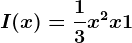 I(x)=\frac13x^2+x+1