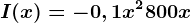 I(x)= -0,1x^2+800x